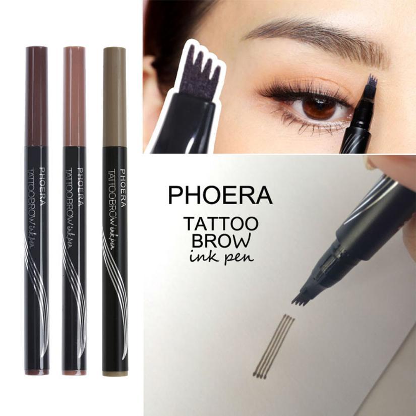 New Long Lasting Ultra - Fine Four - Comb Eyebrow Pencil - Zentelle Beauty
