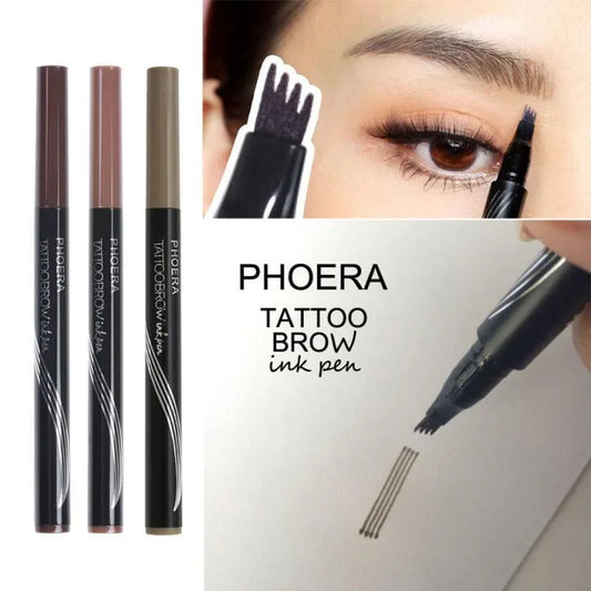 Waterproof Eyebrow Pen - Long Lasting, Easy Application, Natural Look - Zentelle Beauty
