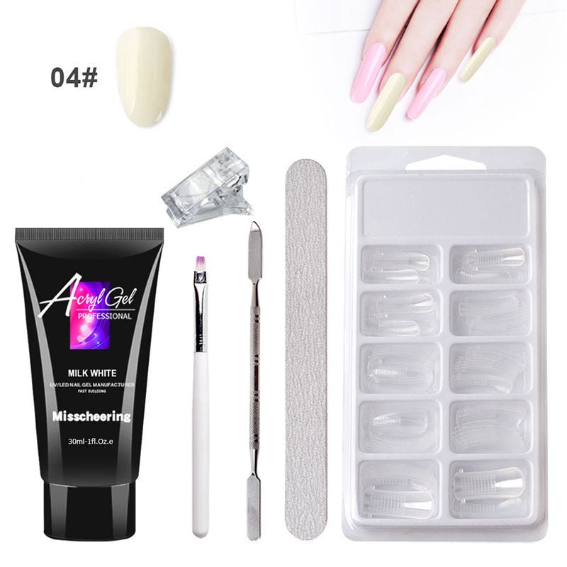 Painless Extension Gel Nail Art Without Paper Holder Quick Model Painless Crystal Gel Set - Zentelle Beauty