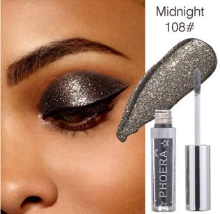 PHOERA Magnificent Metals Glitter and Glow Liquid Eyeshadow 12 Colors - Zentelle Beauty