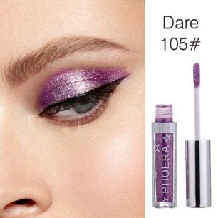 PHOERA Magnificent Metals Glitter and Glow Liquid Eyeshadow 12 Colors - Zentelle Beauty