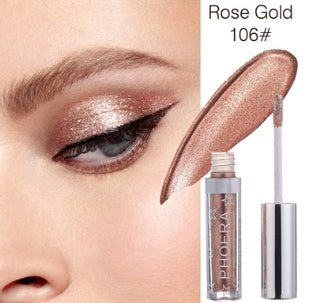 PHOERA Magnificent Metals Glitter and Glow Liquid Eyeshadow 12 Colors - Zentelle Beauty
