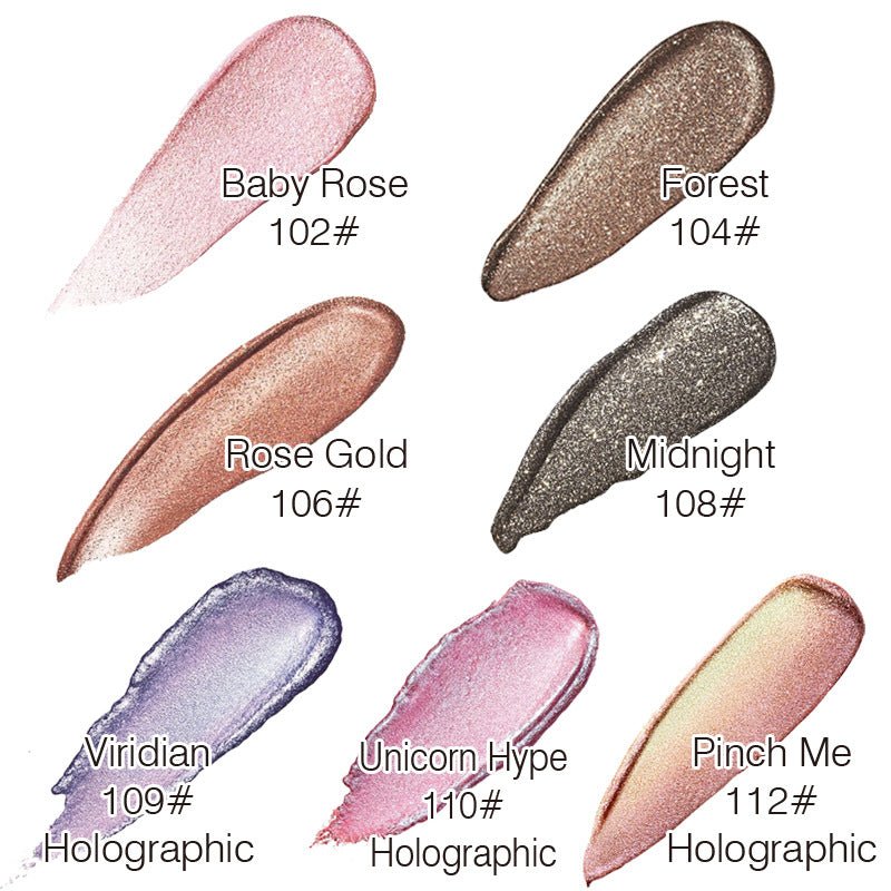 PHOERA Magnificent Metals Glitter and Glow Liquid Eyeshadow 12 Colors - Zentelle Beauty