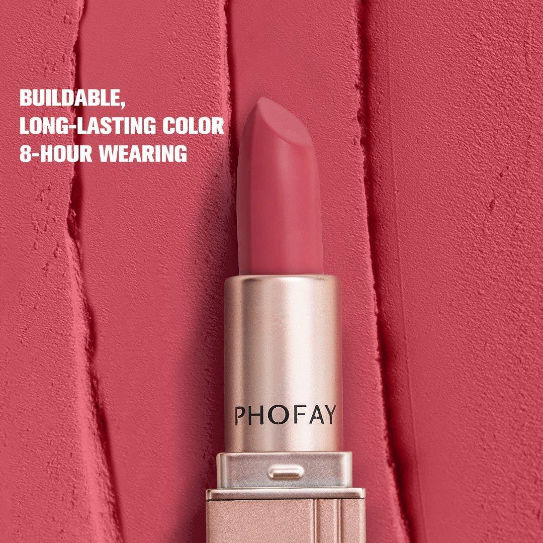 PHOFAY Matte Lipstick: Luxe Lips All Day - Zentelle Beauty