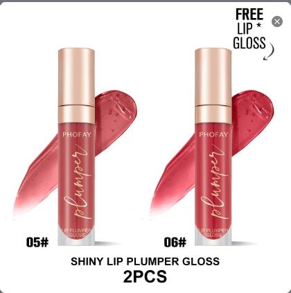 PHOFAY Shiny Lip Plumper Gloss - Zentelle Beauty