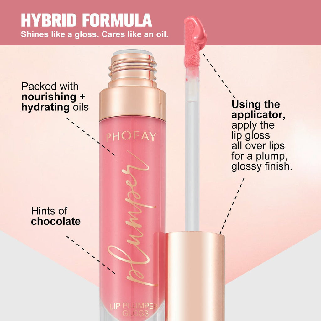 PHOFAY Shiny Lip Plumper Gloss - Zentelle Beauty