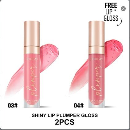 PHOFAY Shiny Lip Plumper Gloss - Zentelle Beauty