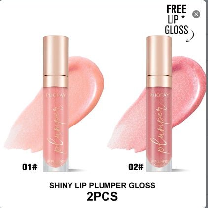 PHOFAY Shiny Lip Plumper Gloss - Zentelle Beauty