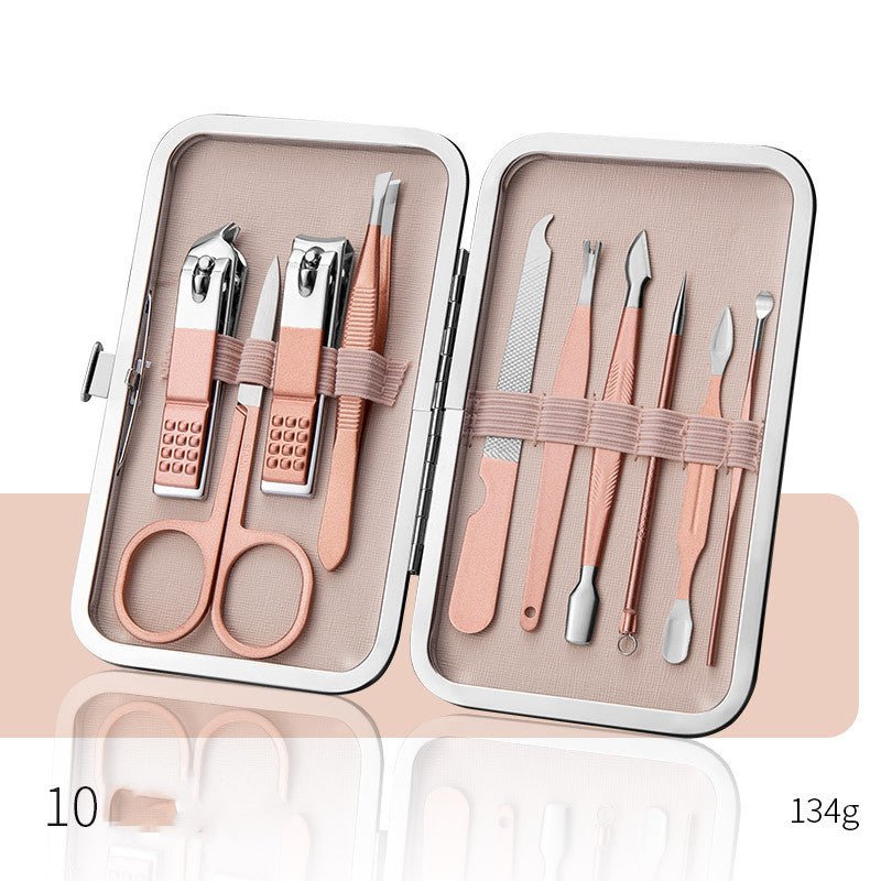 Professional Scissors Nail Clippers Set Ear Spoon Dead Skin Pliers Nail Cutting Pliers Pedicure Knife Nail Groove Trimmers - Zentelle Beauty