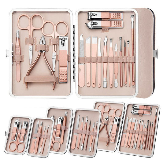 Professional Scissors Nail Clippers Set Ear Spoon Dead Skin Pliers Nail Cutting Pliers Pedicure Knife Nail Groove Trimmers - Zentelle Beauty