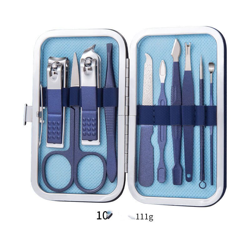 Professional Scissors Nail Clippers Set Ear Spoon Dead Skin Pliers Nail Cutting Pliers Pedicure Knife Nail Groove Trimmers - Zentelle Beauty
