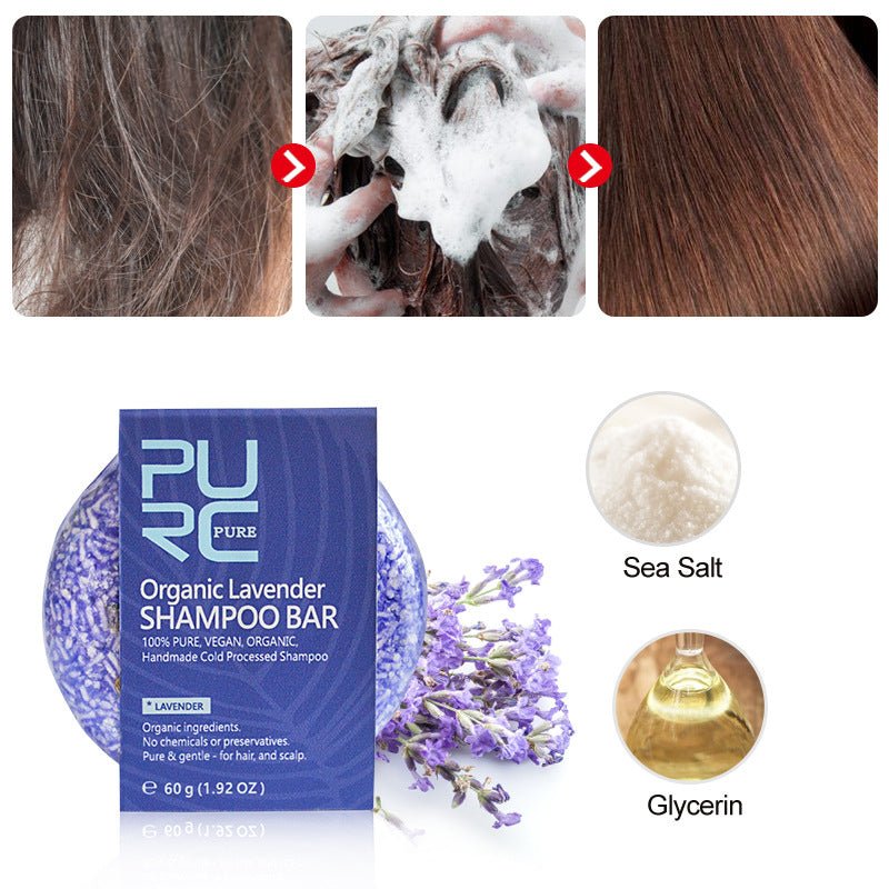 Purc Hand - Extracted Soap, Anti - Dandruff, Oil - Control Nourishing Handmade Soap, Spot Fleece - Flower Root And Ginger Shampoo Soap - Zentelle Beauty