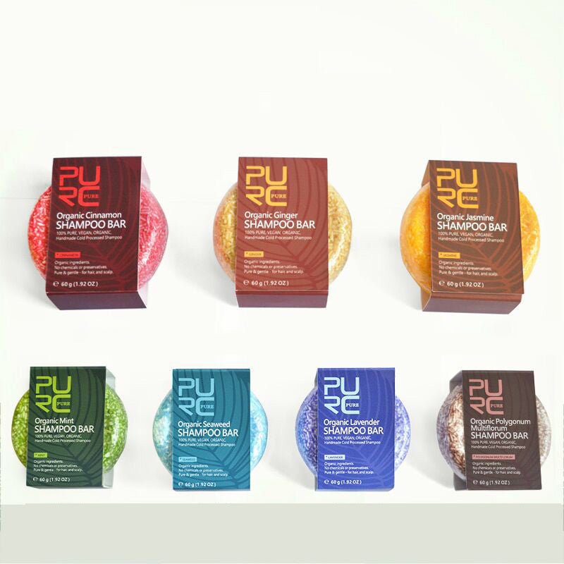 Purc Hand - Extracted Soap, Anti - Dandruff, Oil - Control Nourishing Handmade Soap, Spot Fleece - Flower Root And Ginger Shampoo Soap - Zentelle Beauty
