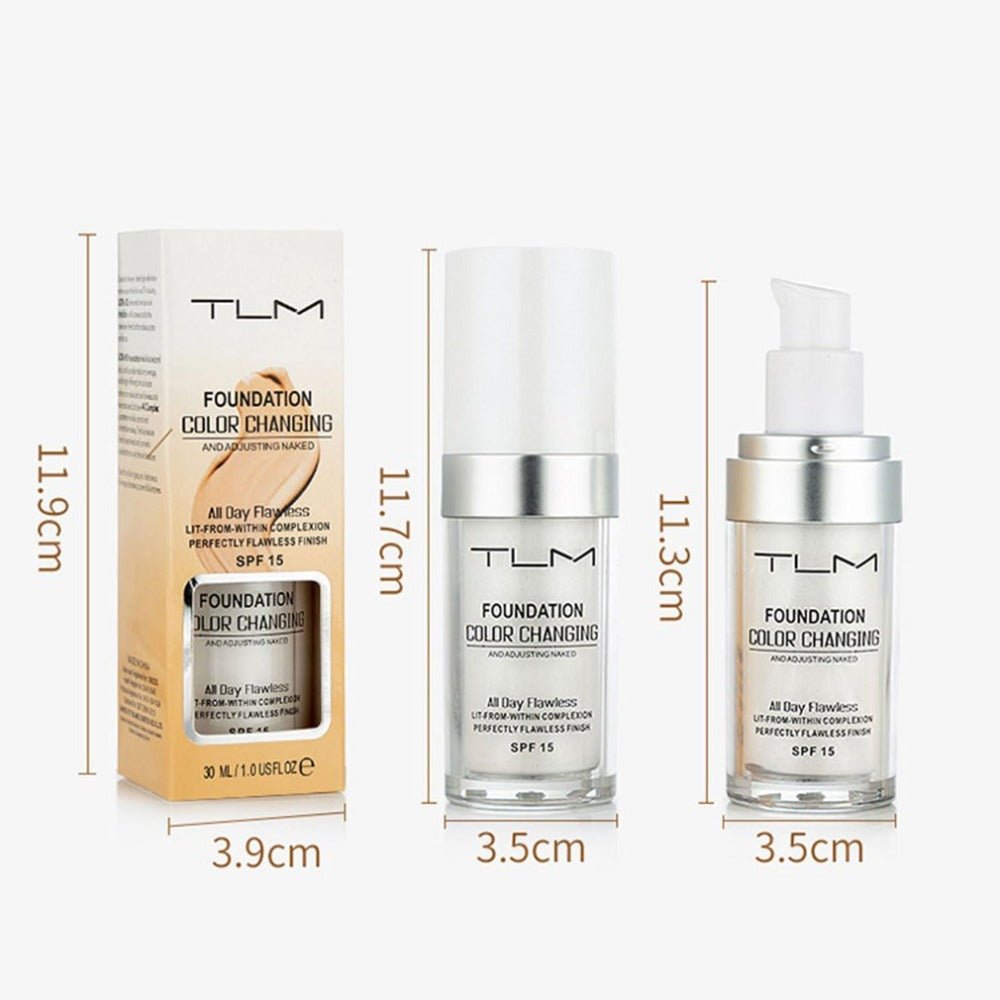 Temperature Liquid Foundation Concealer Portable Natural Color Makeup Foundation BB Concealer - Zentelle Beauty