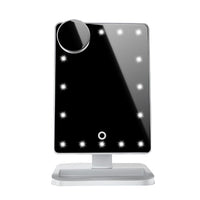 Touch Screen Makeup Mirror With 20 LED Light Bluetooth Music Speaker 10X Magnifying Mirrors Lights - Zentelle Beauty