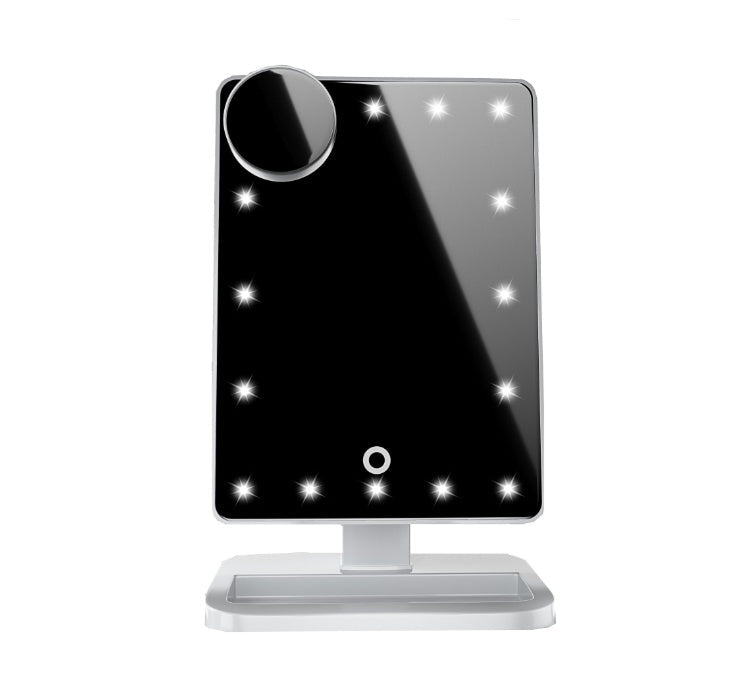 Touch Screen Makeup Mirror With 20 LED Light Bluetooth Music Speaker 10X Magnifying Mirrors Lights - Zentelle Beauty