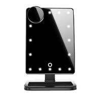 Touch Screen Makeup Mirror With 20 LED Light Bluetooth Music Speaker 10X Magnifying Mirrors Lights - Zentelle Beauty