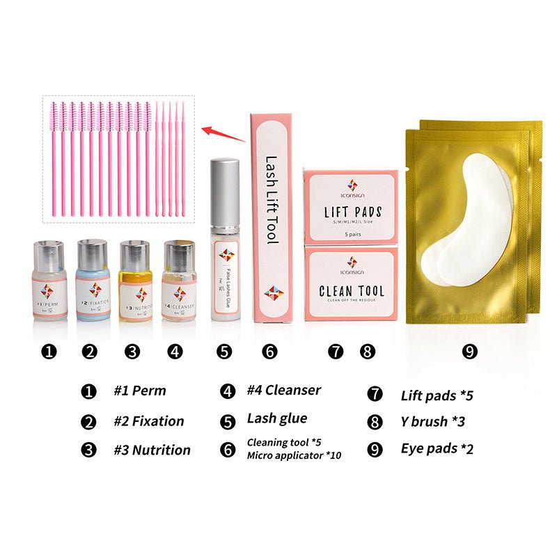 Upgrade Version Lash Lift Kit ICONSIGN Lifting Perm Eyelash Eyes Makeup Tools - Zentelle Beauty